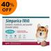 Simparica Trio For Dogs 22.1-44 Lbs (Teal) 3 Doses - Get 40% Off Today