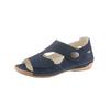 Sandale WALDLÄUFER, Damen, Gr. 6,5, blau (nachtblau), Nubukleder, klassisch, Schuhe Sandale