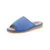 Pantoffel CLASSIC, Damen, Gr. 41, blau (blau, marine), Textil, Schuhe Damenschuh Hausschuh Pantoffeln