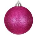 Vickerman 693964 - 2.4" Hot Pink Matte Glitter Ball Christmas Tree Ornament (24 Pack) (N590659DG)