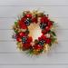 24" Pre-Lit Glam Wreath by BrylaneHome in Multi