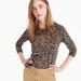 J. Crew Tops | J.Crew Size Medium Leopard Print 100% Merino Wool Sweater Size Xs | Color: Brown/Tan | Size: Xs