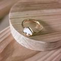Kate Spade Jewelry | Kate Spade Spade Mother Pearl Spade Ring Size 7 | Color: Gold | Size: Os