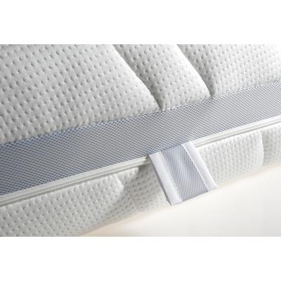 Matratzenersatzbezug BECO "gut schlafen Matratzenschutz 90x200, 140x200cm & weitere Größen", weiß, B:90cm H:25cm L:190cm, Bezug: 60% Polyester, 38% Viskose, 2% Elasthan. Steppfüllung: 100% Polypropylen, Matratzenzubehör, Matratzenersatzbezug,... Image