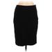 Chaps Casual Skirt: Black Solid Bottoms - Women's Size 6