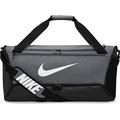 Nike Brasilia Sports Bag 9.5 m, Grey/Black/White, One Size, Casual