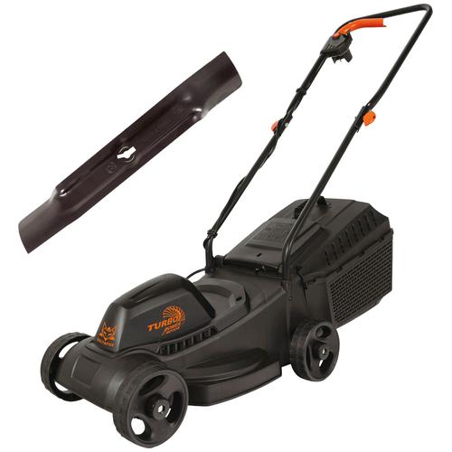 "Elektrorasenmäher DELTAFOX ""DG-ELM 1231 Set"" Rasenmäher orange Rasenmäher inkl. 2. Messer"