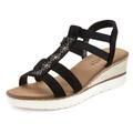 Sandalette LASCANA Gr. 40, schwarz Damen Schuhe Sandalette Strandschuhe Sandaletten