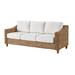 Laconia Patio Sofa Wicker/Rattan in Gray Coastal Living™ by Universal Furniture | 33 H x 85 W x 37 D in | Wayfair U012300