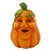 The Holiday Aisle® Expressive Pumpkin Smile Resin Fall Decoration Resin | 7.25 H x 10.5 W x 7.25 D in | Wayfair 14078315BD184AE0BDF26493600EF9E8