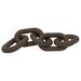 17 Stories Kai Reclaimed Wood Chain Links Sculpture Wood in Black | 1 H x 20 W x 3.75 D in | Wayfair FAA292C14B4544CAA87A78645DD20A3F