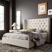 Willa Arlo™ Interiors Dryden Tufted Low Profile Bed Upholstered/Velvet in Brown | 51 H x 69.1 W x 81.8 D in | Wayfair
