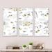 House of Hampton® Hugging Swans & Little Birds - 3 Piece Floater Frame Graphic Art Set on Canvas Canvas, in White | 20 H x 36 W x 1 D in | Wayfair