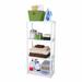 Gracious Living Easily Assembled Light Duty Solid Shelving Unit (2 Pack) Plastic in White | 48 H x 24 W x 12 D in | Wayfair 2 x 91064-1C-90