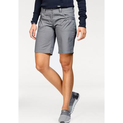 Bermudas KANGAROOS, Damen, Gr. 32, N-Gr, grau (hellgrau), Web, Obermaterial: 100% Baumwolle, unifarben, casual, schmal kurz, Hosen Shorts Strandshorts, krempelbar Image