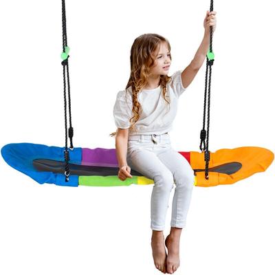 Kinderschaukel höhenverstellbar 160 cm für Kinder zw. 3 - 14 j. - mehrfarbig - Outsunny