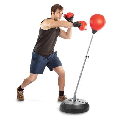 Curata Adult Punching Ball Adjustable Stand Gloves and Inflation Pump Boxing Set