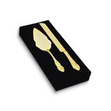 Curata Gold-Plated Cake Knife and Server Set