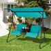 Costway 2-Person Canopy Porch Swing Padded Chair Cooler Bag Rotatable - See Details