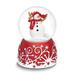 Glitterdome Musical (Plays Jingle Bells) Cardinal and Snowman Water Globe