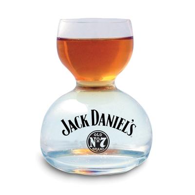 Jack DanielS 1 Ounce Whiskey on 2 Ounce Water Glass