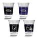 Curata NFL Baltimore Ravens 4-Piece 2 Oz. Shot Glass Set