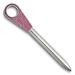 Curata Silver-Tone Letter Opener with Rose Swarovski Crystal Magnifying Glass Handle