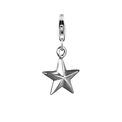 Nenalina - Stern-Anhänger Star Party Astro 925er Silber Charms & Kettenanhänger Damen