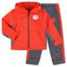Toddler Colosseum Orange/Gray Clemson Tigers Shark Full-Zip Hoodie Jacket & Pants Set
