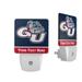 Gonzaga Bulldogs Personalized 2-Piece Nightlight Set