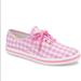 Kate Spade Shoes | Kate Spade X Keds Girls Pink Gingham Sneakers | Color: Pink/White | Size: 4bb
