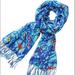 Lilly Pulitzer Accessories | Lilly Pulitzer Murfee Scarf Mai Tai Silk Cashmere | Color: Blue | Size: Os