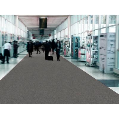 Läufer "PODIUM, Made in Belgium", grau, B:200cm H:2,6mm L:1500cm, Polypropylen (PP), PRIMAFLOR-IDEEN IN TEXTIL, Teppiche, Breite 200 cm, Nadelfilz, Uni-Farben, ideal für Veranstaltungen Image
