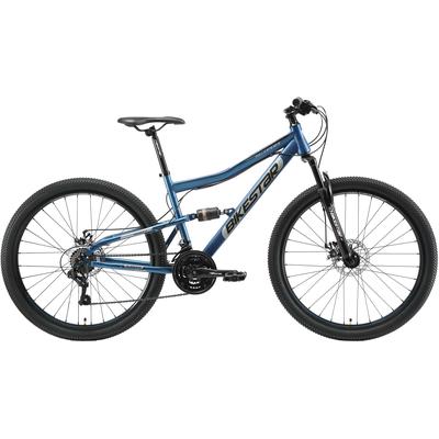 Mountainbike BIKESTAR Fahrräder Gr. 43 cm, 27,5 Zoll (69,85 cm), blau Full Suspension