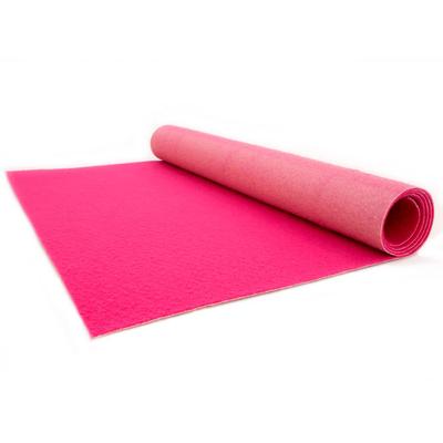 Läufer "PODIUM, Made in Belgium", pink, B:100cm H:2,6mm L:2100cm, Polypropylen (PP), PRIMAFLOR-IDEEN IN TEXTIL, Teppiche, Breite 100 cm, robuster Nadelfilz, Uni-Farben Image