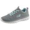 Sneaker SKECHERS "Graceful - Twisted Fortune", Damen, Gr. 40, grau (grau, mint), Textil, sportlich, Schuhe, Freizeitschuh, Halbschuh, Schnürschuh mit Memory Foam