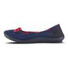 Barfußschuh LEGUANO "STYLE MARITIM", Damen, Gr. 42, blau (dunkelblau), Textil, sportlich, Schuhe Ballerina Barfußschuh Socksneaker Sommerschuh, Ballerina, Slipper, Bequemschuh mit modischen Durchzügen