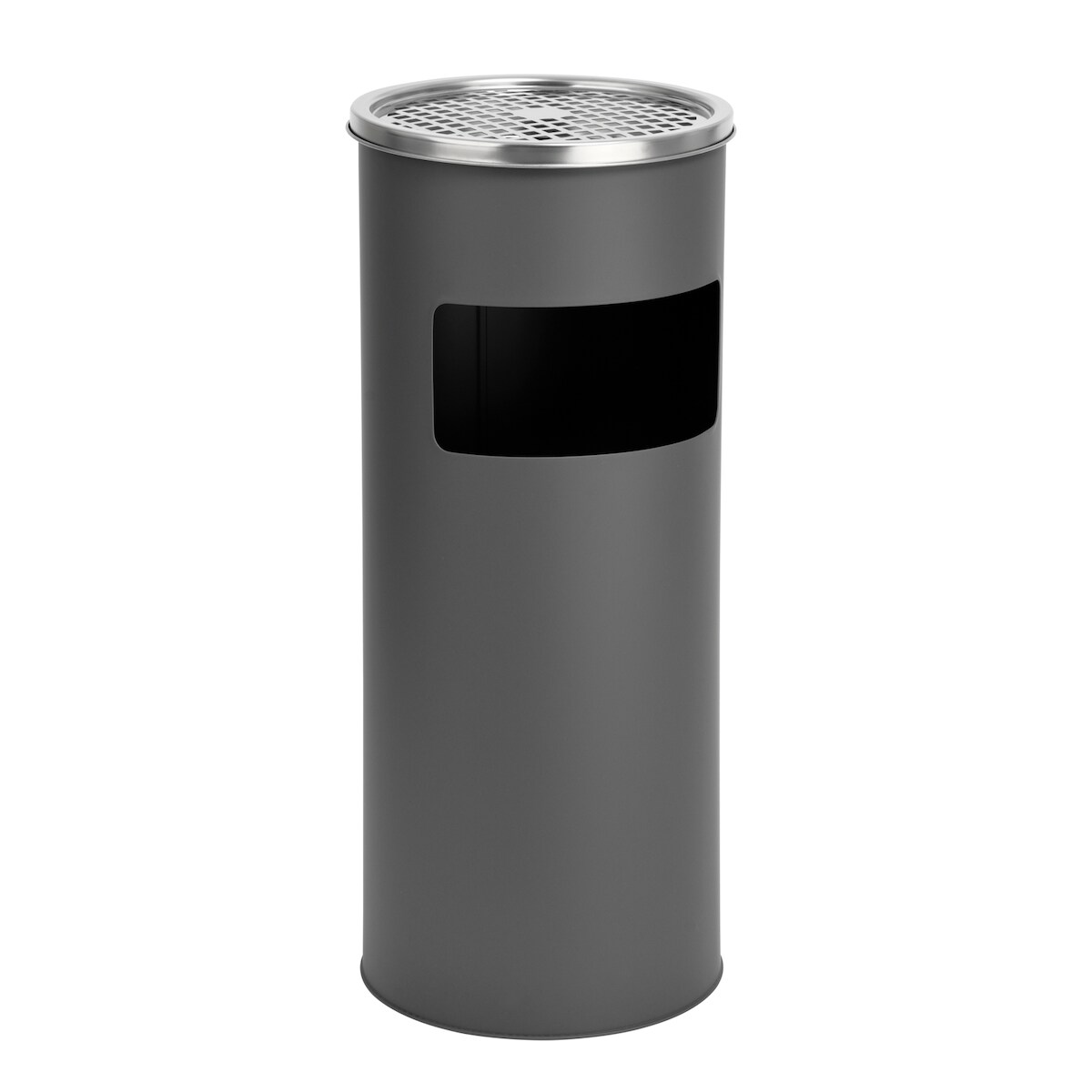 SVITA 30L Standaschenbecher Eimer Aschenbecher Mülleimer Ascher 60x25cm Grau Image