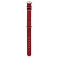 Nixon NATO Wechselarmband für Uhren mit 20 mm Abstand aus recyceltem Kunststoff in der Farbe Rot/Schwarz mit Schnalle und Beschläge aus Edelstahl, BA004-209-00