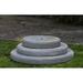 Campania International Round Plinth Pedestal Concrete | 3 H x 25 W x 31 D in | Wayfair PD-215-AS