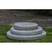 Campania International Round Plinth Pedestal Concrete | 3 H x 25 W x 31 D in | Wayfair PD-215-TR