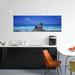 East Urban Home 'Playa Chac-Mool, Cancun, Mexico' Photographic Print on Canvas Canvas, Cotton in Blue | 16 H x 48 W x 1.5 D in | Wayfair