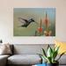 East Urban Home Magnificent Hummingbird Male Foraging, Costa Rica by Tim Fitzharris - Wrapped Canvas Graphic Art Print Canvas/Metal | Wayfair