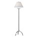 Hubbardton Forge Simple Lines 58" Floor Lamp Metal in Gray | 58 H x 17 W x 17 D in | Wayfair 242051-1148