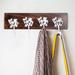 Millwood Pines Foosland Rustic Wall Hook Rack Wood/Metal in Brown | 6 H x 16 W x 3 D in | Wayfair C09ED85E4E4A40A992057B6EC374E0FB