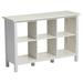 Ebern Designs Adjustable Shelf 6-Cube Bookcase Storage Unit Sideboard In White Wood in Brown/White | 30 H x 45.04 W x 15.35 D in | Wayfair