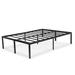 Alwyn Home Full 18-Inch High Rise Heavy Duty Black Metal Platform Bed Frame | 18 H x 72 W x 80 D in | Wayfair CD5E59E9B7AF4573B833590A9A62B622