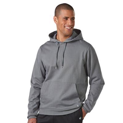 VEVO ACTIVE Men's Cotton Fleece Pullover Hoodie (Size XL) Charcoal Grey, Cotton,Polyester,Spandex