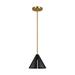 Visual Comfort Studio Collection Cambre 12 Inch LED Mini Pendant - KP1131MBKBBS-L1