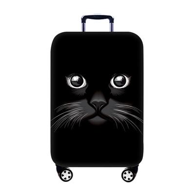 Little Black Cat Luggage Cover Elastic Dust Cover Suitcase Luggage Cover (18 inch-32 inch) L